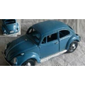 12 Oz. Antique Model Volkswagen Beetle /Blue/ (8"x3.5"x3.25")